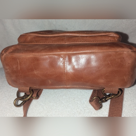 The Sak Ventura Convertible Tan Embossed Leather Backpack main image 13